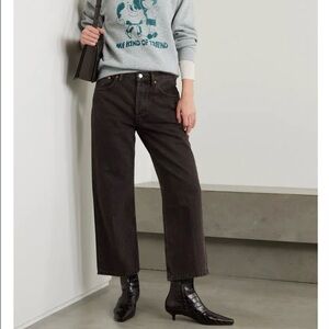 RE/DONE High Rise Loose Crop Jeans
